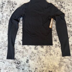SKIMS Black Long Sleeve Top